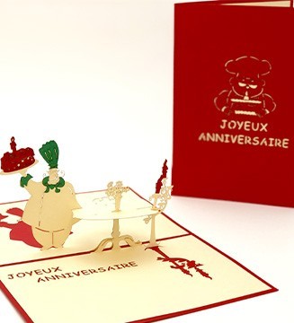 Carte pop-up Chef cuisto