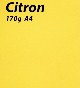 papier Citron A4 170g