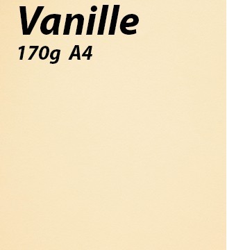papier Vanille A4 170g