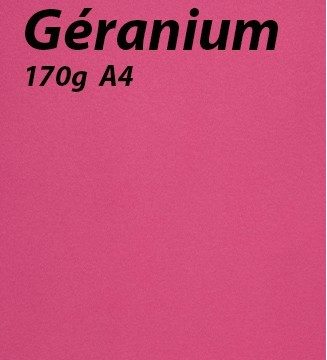 papier Geranium A4 170g