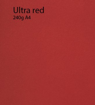 240g Ultra Red papier A4 Rouge