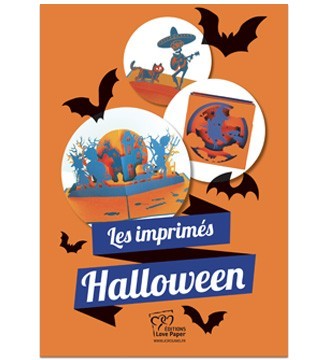Kirigami Les imprimés d'Halloween