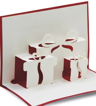 Loisir créatif Mini-carte pop-up kirigami : Cadeaux