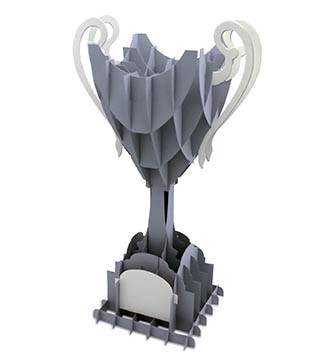 Coupe de champion kirigami