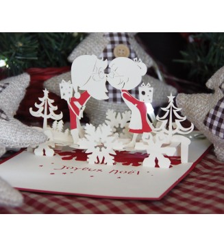 Kirigami Bisous de Noël