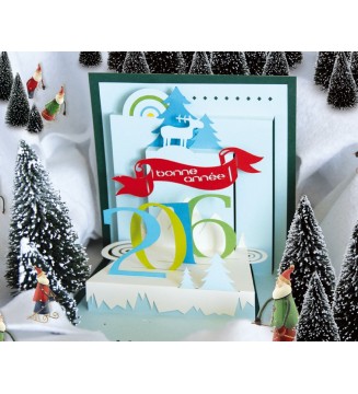Kirigami Meilleurs voeux Bonne année