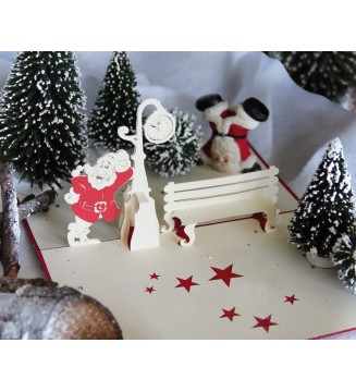 Kirigami Le Banc du Père Noël
