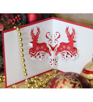 Kirigami Renne de Noël