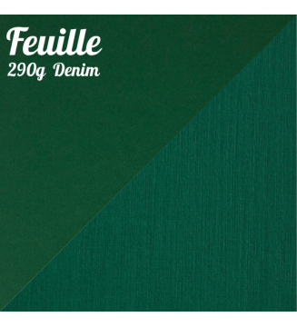 Feuille - 290 g/m² Denim A4 - papier de création