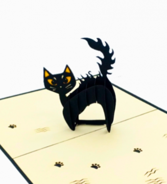 Carte pop-up Le Chat noir