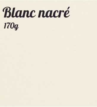 Blanc-Nacré 170g/m²