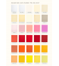 Téléchargement Nuancier papier love paper -Blanc-Creme-Rose-Rouge-Orange