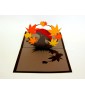 carte pop-up Feuilles d'automne SVG